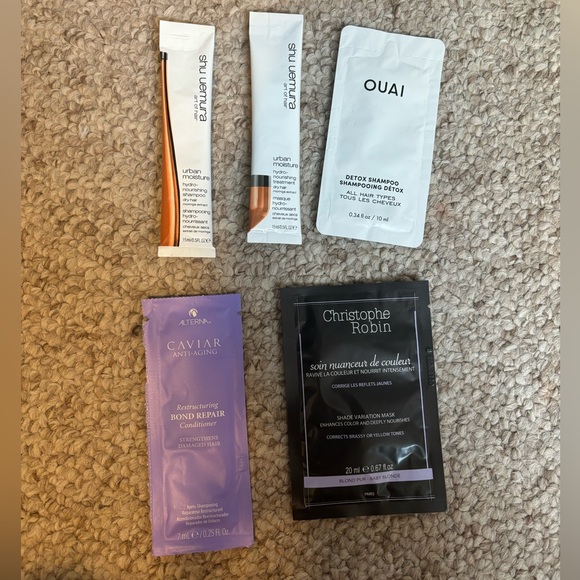 5 high end hair care samples - Picture 1 of 2